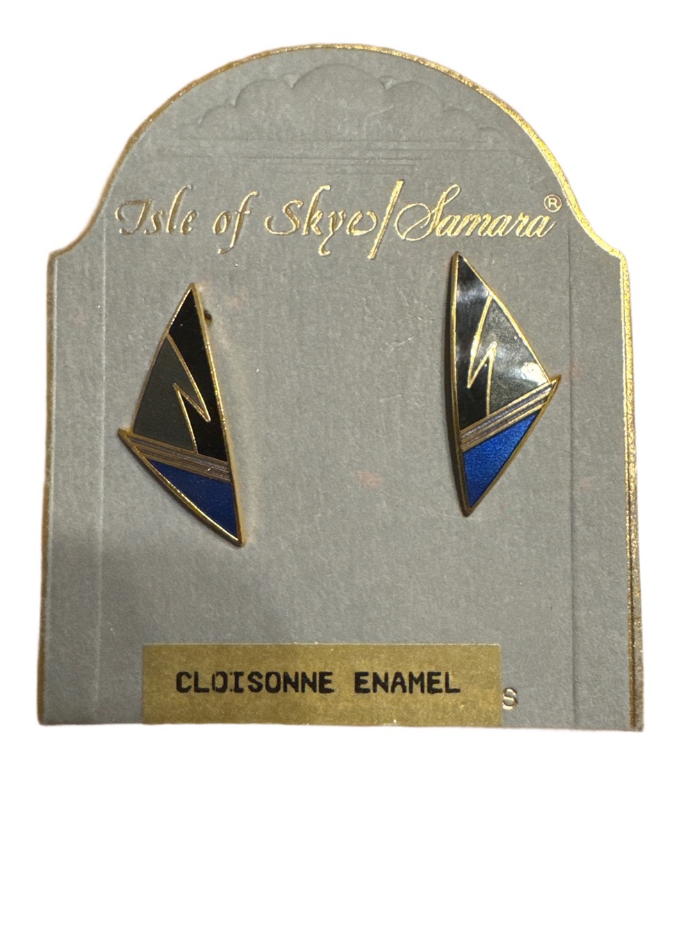 Vintage Isle of Skye geometric post earrings